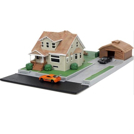 Miniatura Velozes e Furiosos Casa do Toretto Diorama Nano Scene Die Cast Jada