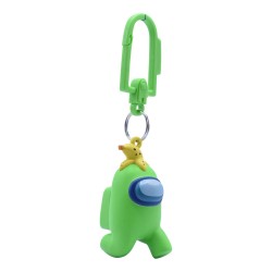 Chaveiro Among Us Green Banana Backpack Hangers Series 2 Just Toys