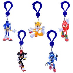 Box 5 Chaveiros para Mochila Sonic The Hedgehog Backpack Hangers Just Toys