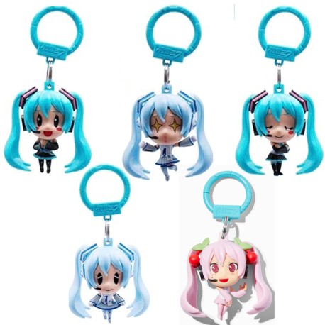 Box 5 Chaveiros para Mochila Hatsune Miku Backpack Hangers Just Toys