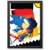Quadro Decorativo Sonic Vs. Metal Sonic geek.frame