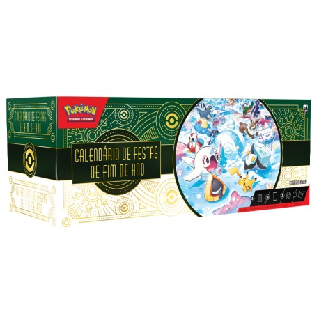 Box Pokémon Calendário de Festas de Fim de Ano 2024 Copag