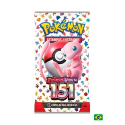 Booster Unitário com 6 Cards Pokémon Coleção Especial Escarlate e Violeta 151 Copag