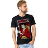 Camiseta One Piece Monkey D. Luffy Preta