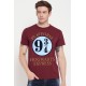 Camiseta Harry Potter Platform 9 ¾ Vinho