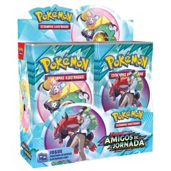 Box 36 Boosters Cards Pokémon Escarlate e Violeta Amigos de Jornada Copag