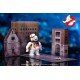 Miniatura Ghostbusters Stay Puft e Ecto-1 Diorama Nano Scene Die Cast Jada