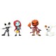 4 Bonecos The Nightmare Before Christmas Jack Skellington, Sally, Zero, Pumpkin Metalfigs Jada