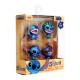 4 Bonecos Disney Stitch Surfing Dancing Ukelele Metalfigs Jada