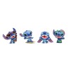 4 Bonecos Disney Stitch Surfing Dancing Ukelele Metalfigs Jada