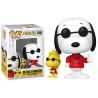 Boneco Peanuts Snoopy Joe Cool & Woodstock Pop Funko 1680