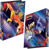 Pasta Fichário Pokémon Escarlate e Violeta Rivais Predestinados Capa Dura 4 Argolas