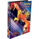 Pasta Fichário Pokémon Escarlate e Violeta Rivais Predestinados Capa Dura 4 Argolas