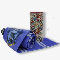 Cachecol Harry Potter Ravenclaw Corvinal com Lata