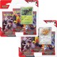 Kit com 2 Triple Pack Pokémon Escarlate e Violeta Rivais Predestinados Zarude e Eevee Copag