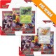 Kit com 2 Triple Pack Pokémon Escarlate e Violeta Rivais Predestinados Zarude e Eevee Copag