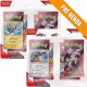 Kit com 2 Quádruplo Pack Pokémon Escarlate e Violeta Rivais Predestinados Kangaskhan e Zebstrika Copag