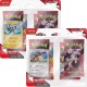 Kit com 2 Quádruplo Pack Pokémon Escarlate e Violeta Rivais Predestinados Kangaskhan e Zebstrika Copag