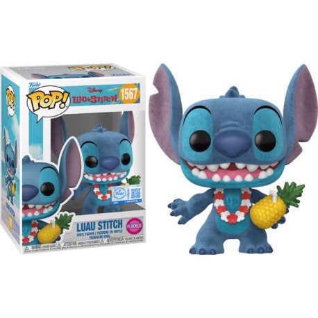 Boneco Disney Lilo & Stitch Luau Flocked Special Edition Pop Funko 1567