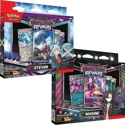 2 Decks Pokémon Escarlate e Violeta Baralho Batalha de Rivais Steven e Marine Copag