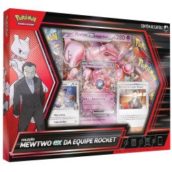 Box Pokémon Coleção Mewtwo ex da Equipe Rocket Copag