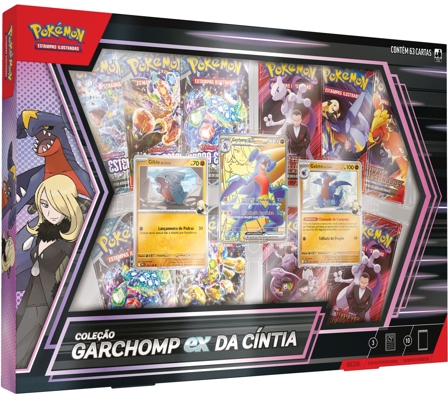 【sgs】ジェミン トレカ glitchmode deluxebox Box Pokémon Coleção Garchomp ex da Cíntia Copag