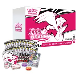 Box Elite Pokémon Escarlate e Violeta Fogo Branco Coleção Treinador Avançado Copag