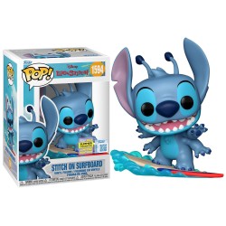 Boneco Disney Lilo & Stitch On Surfboard Summer Convention 2025 Limited Edition Pop Funko 1594