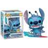 Boneco Disney Lilo & Stitch On Surfboard Summer Convention 2025 Limited Edition Pop Funko 1594