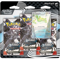 Triple Pack Pokémon Escarlate e Violeta Raio Preto Reuniclus Copag