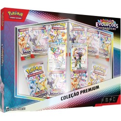 Box Pokémon Escarlate e Violeta Evoluções Prismáticas Coleção Premium Copag