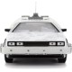 Miniatura De Volta Para o Futuro DeLorean Time Machine Frost Version com Luz 1:24 Jada