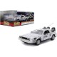 Miniatura De Volta Para o Futuro DeLorean Time Machine Frost Version com Luz 1:24 Jada