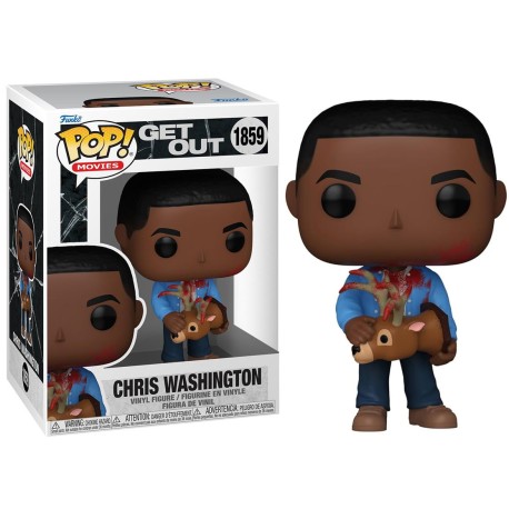 Boneco Get Out Corra! Chris Washington With Deer Pop Funko 1859