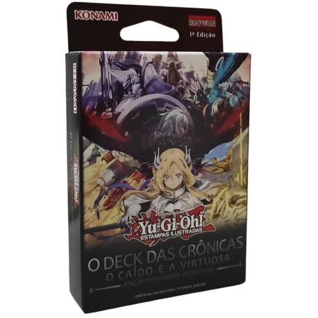 Deck Estrutural Yu-Gi-Oh! O Deck das Crônicas: O Caído e a Virtuosa Edição Totalmente Metalizada