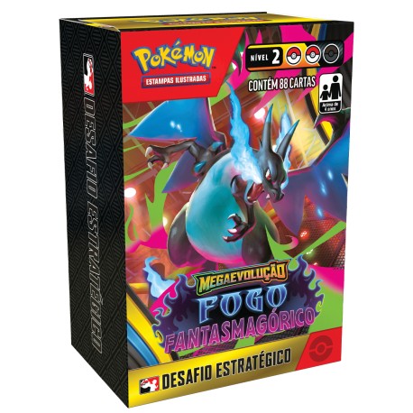 Desafio Estratégico Pokémon Mega Evolução Fogo Fantasmagórico Copag