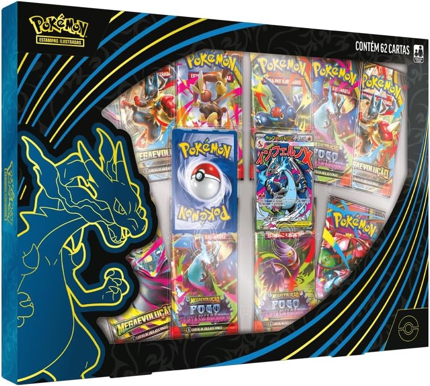 ポケモン Mega Charizard X EX コレクションボックス Box Pokémon Coleção Mega Charizard X EX Copag