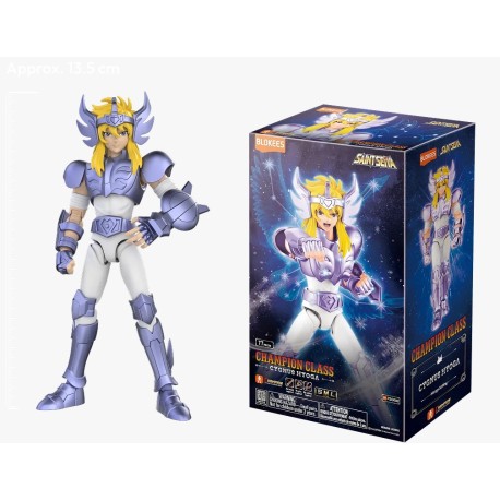 Boneco Saint Seiya Os Cavaleiros do Zodíaco Hyoga Cygnus Champion Class Blokees