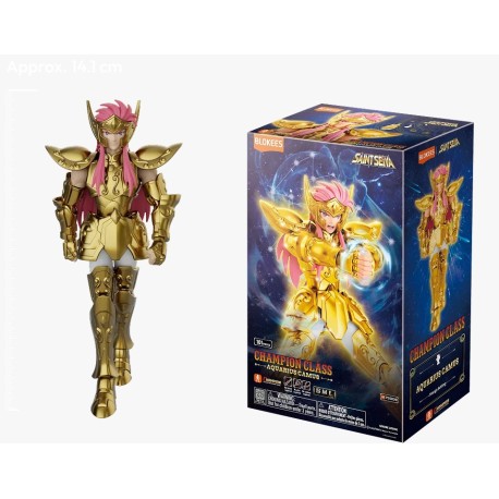 Boneco Saint Seiya Os Cavaleiros do Zodíaco Camus Aquarius Champion Class Blokees