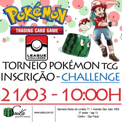 Inscrição TCG Torneio Pokémon League Challenge - 21/03 - 10:00h