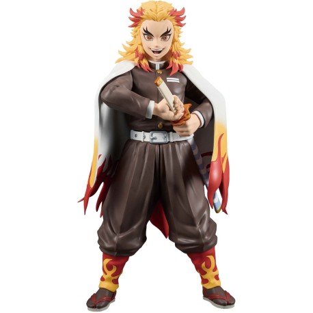 Boneco Demon Slayer Kimetsu no Yaiba Kyojuro Rengoku Grandista Bandai Banpresto