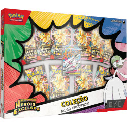 Box Pokémon Mega Evolução Heróis Excelsos Coleção Mega Gardevoir EX Copag