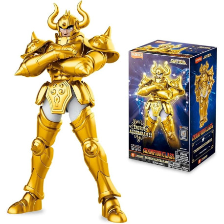 Boneco Saint Seiya Os Cavaleiros do Zodíaco Aldebaran Taurus Champion Class Blokees