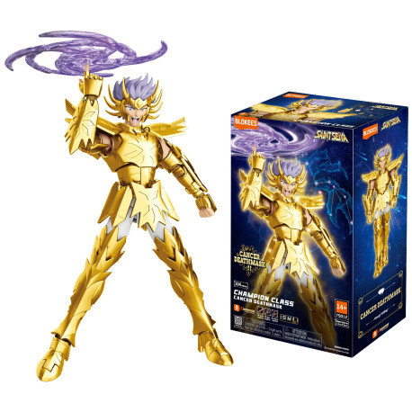 Boneco Saint Seiya Os Cavaleiros do Zodíaco Deathmask Cancer Champion Class Blokees