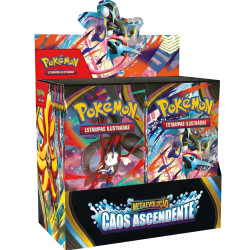 Box 36 Boosters Cards Pokémon Mega Evolução Caos Ascendente Copag