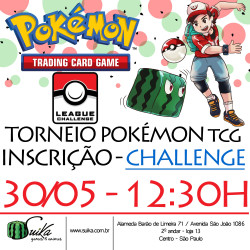 Inscrição TCG Torneio Pokémon League Challenge - 18/04 - 10:00h