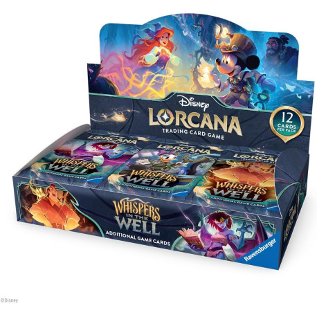 Box 24 Boosters Disney Lorcana Whispers in The Well Set 10 Trading Card Game Ravensburger