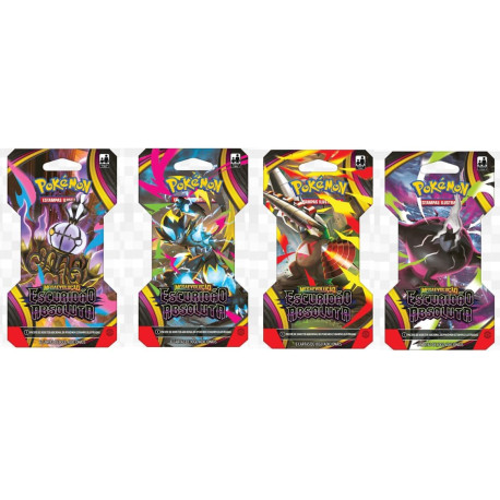 Booster com 6 Cartas Pokémon Mega Evolução Escuridão Absoluta Copag