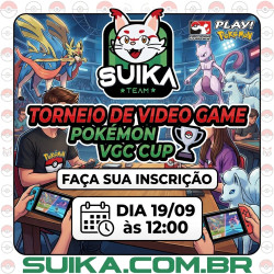 Inscrição VGC Torneio Pokémon League Cup - 19/09 - 12:00h