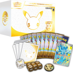 Box Elite Pokémon Celebração de 30 anos Coleção Treinador Avançado Copag